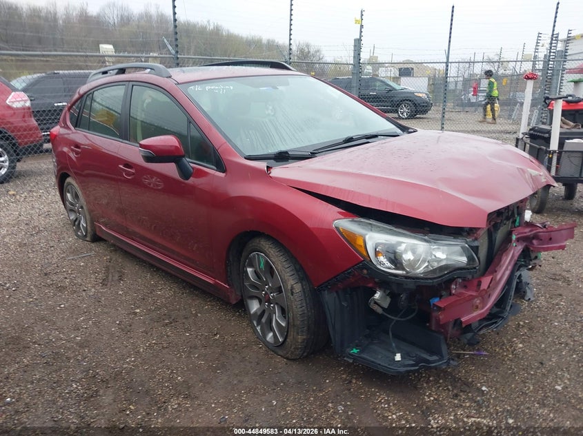 2016 Subaru Impreza VIN JF1GPAP62GH307276 IAAI salvage auction — FRONT END, Salvage Title, sold $500 on 2026-07-29 (photo 1)