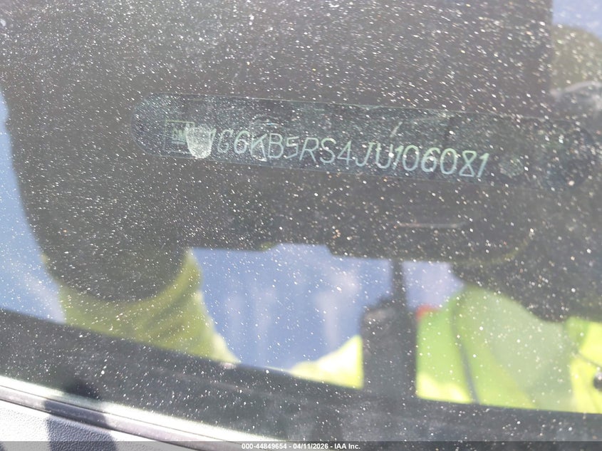 2018 Cadillac Ct6 VIN 1G6KB5RS4JU106081 IAAI salvage auction — FRONT END, Salvage (North Carolina), sold $2,900 on 2026-07-13 (photo 9)