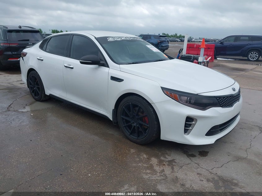 2016 Kia Optima VIN 5XXGW4L26GG105796 IAAI salvage auction — REAR END, Salvage Title, sold $2,125 on 2026-07-15 (photo 1)