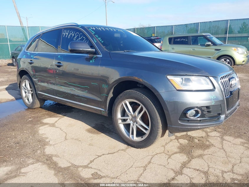 2017 Audi Q5 VIN WA1L2AFPXHA004932 IAAI salvage auction — LEFT & RIGHT, Clear (Indiana), sold $2,900 on 2026-07-28 (photo 1)