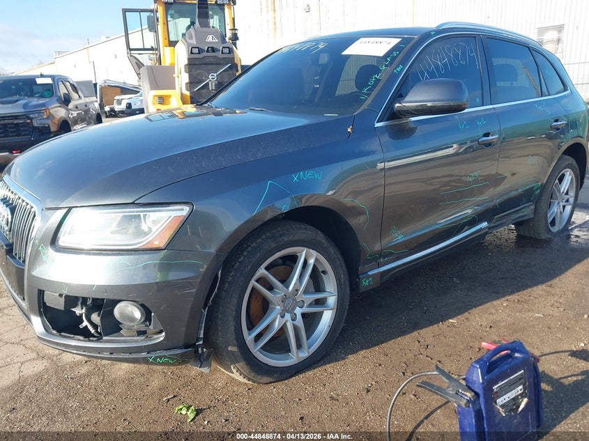 2017 Audi Q5 VIN WA1L2AFPXHA004932 IAAI salvage auction — LEFT & RIGHT, Clear (Indiana), sold $2,900 on 2026-07-28 (photo 6)