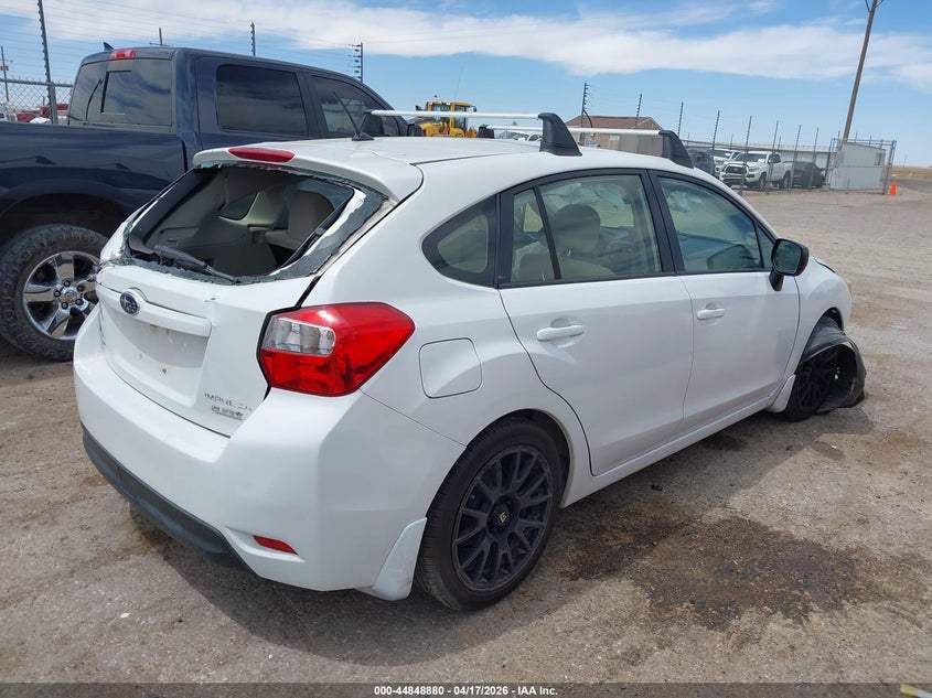 2014 Subaru Impreza VIN JF1GPAA61EG218911 IAAI salvage auction — FRONT & REAR, Salvage Title, sold $625 on 2026-07-14 (photo 4)
