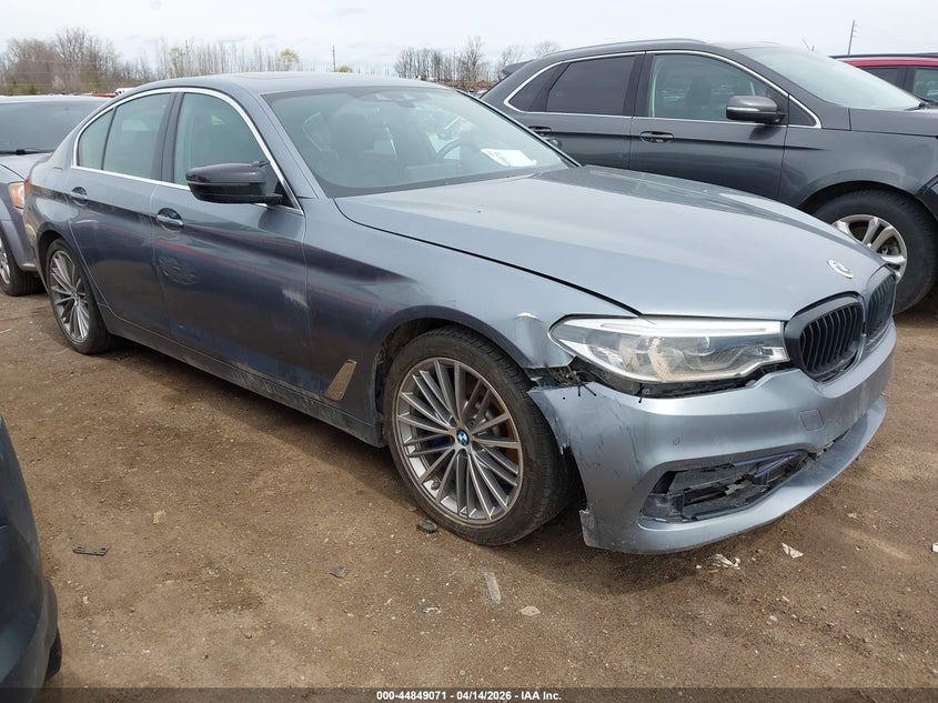 2019 BMW 5er VIN WBAJE7C50KWW23606 IAAI salvage auction — LEFT SIDE, Clear (Michigan), sold $10,975 on 2026-07-09 (photo 1)
