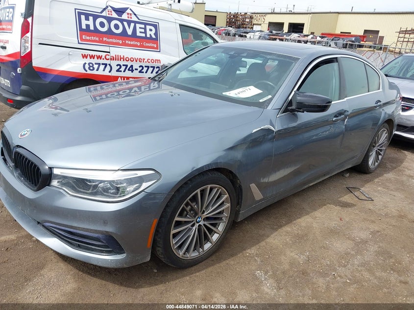 2019 BMW 5er VIN WBAJE7C50KWW23606 IAAI salvage auction — LEFT SIDE, Clear (Michigan), sold $10,975 on 2026-07-09 (photo 6)