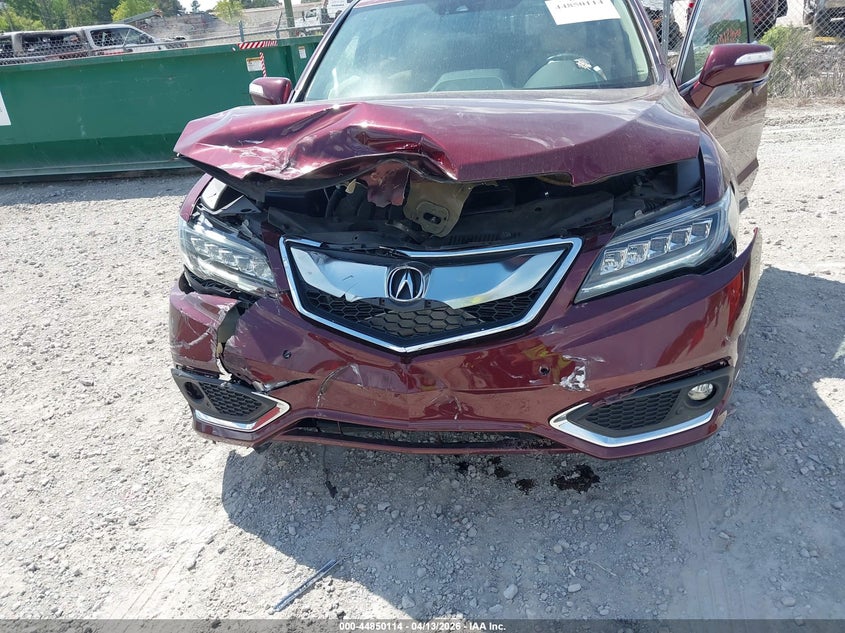 2016 Acura Rdx VIN 5J8TB4H78GL007787 IAAI salvage auction — FRONT END, Salvage Title, sold $1,650 on 2026-07-09 (photo 6)