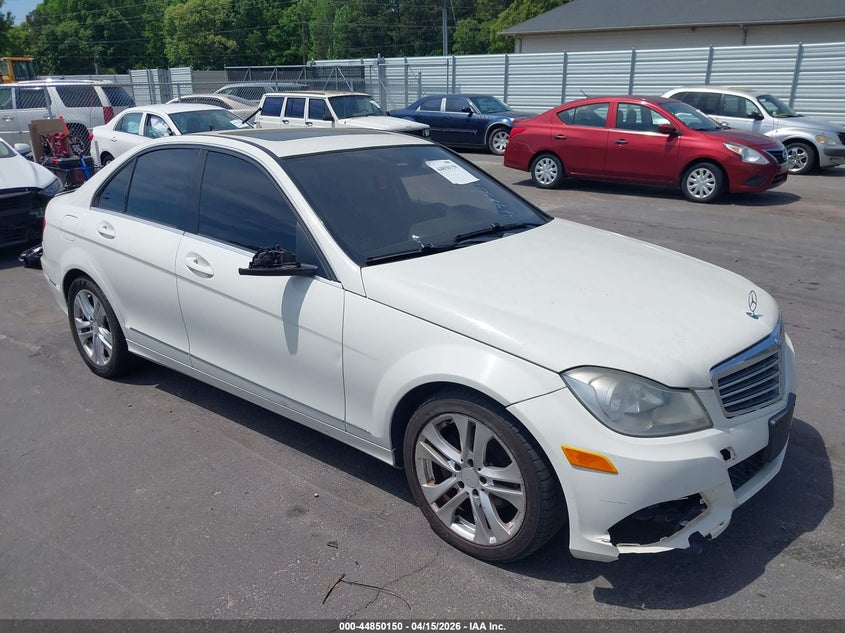 2012 Mercedes-benz C-klasse VIN WDDGF8BBXCR231052 IAAI salvage auction — REPOSSESSION, Certificate Of Title (Montana), sold $900 on 2026-07-08 (photo 1)