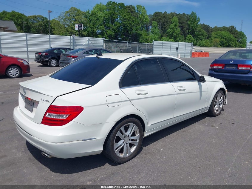 2012 Mercedes-benz C-klasse VIN WDDGF8BBXCR231052 IAAI salvage auction — REPOSSESSION, Certificate Of Title (Montana), sold $900 on 2026-07-08 (photo 4)