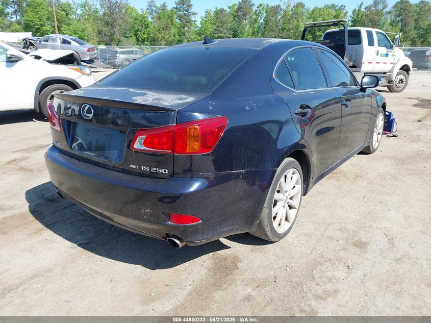 2009 Lexus Is VIN JTHCK262595031738 IAAI salvage auction — LEFT SIDE, Clear (Virginia), sold $600 on 2026-07-10 (photo 4)