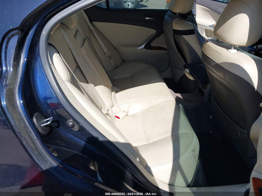2009 Lexus Is VIN JTHCK262595031738 IAAI salvage auction — LEFT SIDE, Clear (Virginia), sold $600 on 2026-07-10 (photo 8)