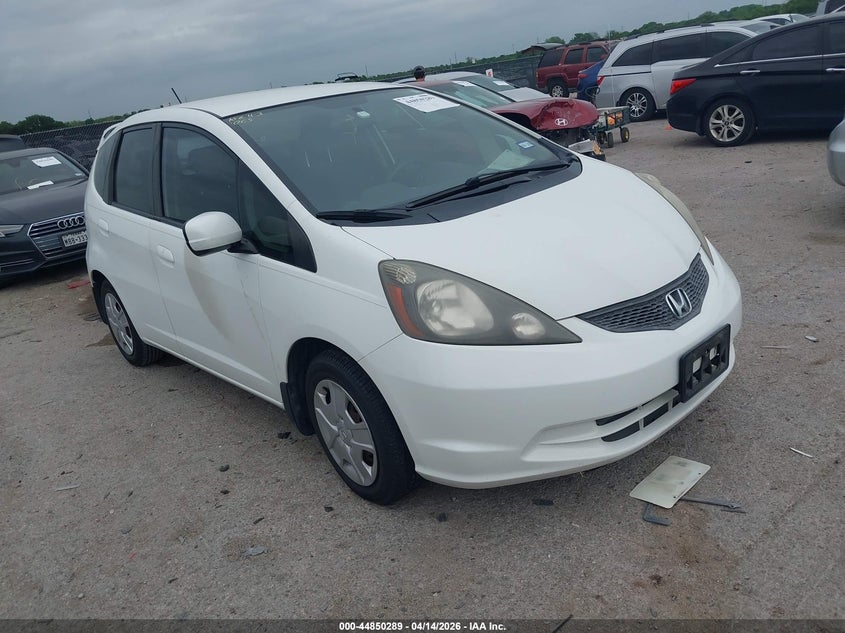 2013 Honda Fit VIN JHMGE8H3XDC080469 IAAI salvage auction — LEFT REAR, Original (Texas), sold $3,450 on 2026-07-07 (photo 1)