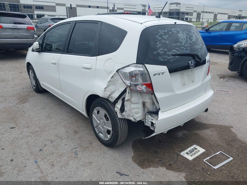 2013 Honda Fit VIN JHMGE8H3XDC080469 IAAI salvage auction — LEFT REAR, Original (Texas), sold $3,450 on 2026-07-07 (photo 3)