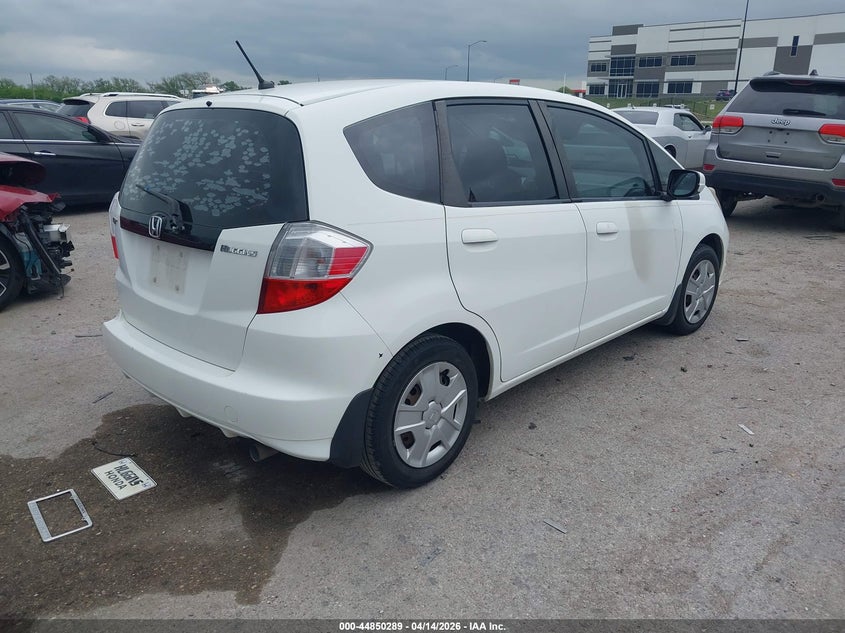 2013 Honda Fit VIN JHMGE8H3XDC080469 IAAI salvage auction — LEFT REAR, Original (Texas), sold $3,450 on 2026-07-07 (photo 4)
