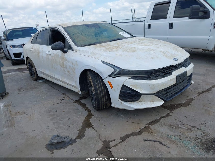 2021 Kia K5 VIN 5XXG64J20MG055945 IAAI salvage auction — WATER/FLOOD, Salvage (Texas), sold $2,975 on 2026-07-07 (photo 1)
