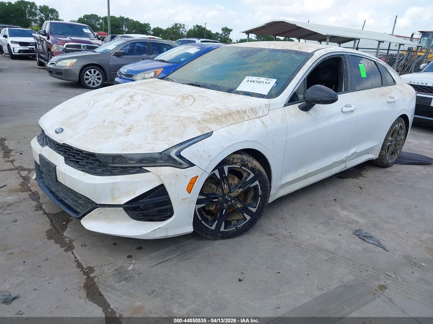 2021 Kia K5 VIN 5XXG64J20MG055945 IAAI salvage auction — WATER/FLOOD, Salvage (Texas), sold $2,975 on 2026-07-07 (photo 2)