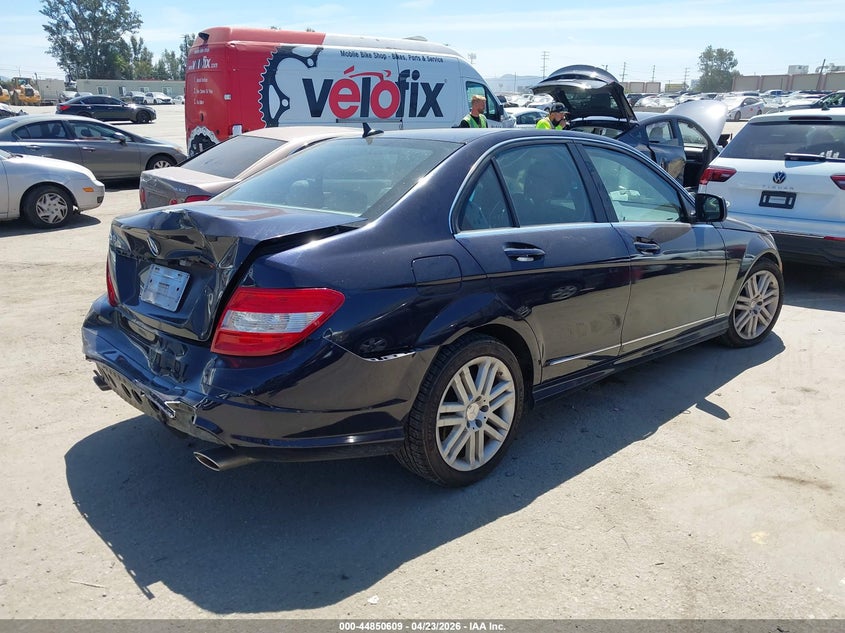 2008 Mercedes-benz C-klasse VIN WDDGF54X38R017583 IAAI salvage auction — REAR END, Salvage (California), sold $1,000 on 2026-07-08 (photo 4)