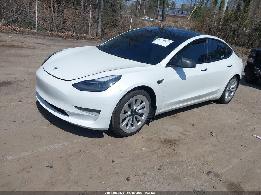 2022 Tesla Model 3 VIN 5YJ3E1EB6NF164215 IAAI salvage auction — SUSPENSION, Salvage (Rhode Island), sold $8,400 on 2026-07-09 (photo 2)