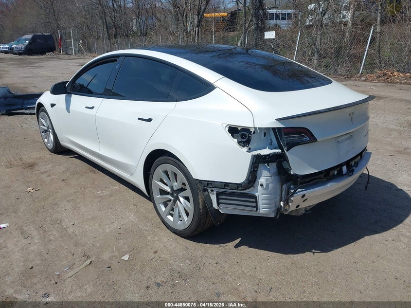 2022 Tesla Model 3 VIN 5YJ3E1EB6NF164215 IAAI salvage auction — SUSPENSION, Salvage (Rhode Island), sold $8,400 on 2026-07-09 (photo 3)