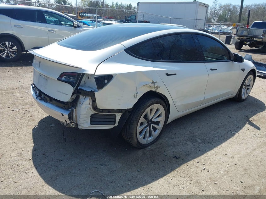 2022 Tesla Model 3 VIN 5YJ3E1EB6NF164215 IAAI salvage auction — SUSPENSION, Salvage (Rhode Island), sold $8,400 on 2026-07-09 (photo 4)