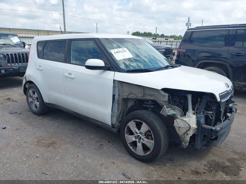 2017 Kia Soul VIN KNDJN2A2XH7437380 IAAI salvage auction — FRONT END, Original (Texas), sold $1,150 on 2026-07-29 (photo 1)