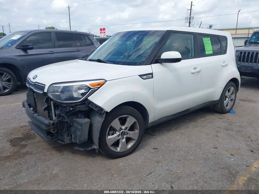 2017 Kia Soul VIN KNDJN2A2XH7437380 IAAI salvage auction — FRONT END, Original (Texas), sold $1,150 on 2026-07-29 (photo 2)