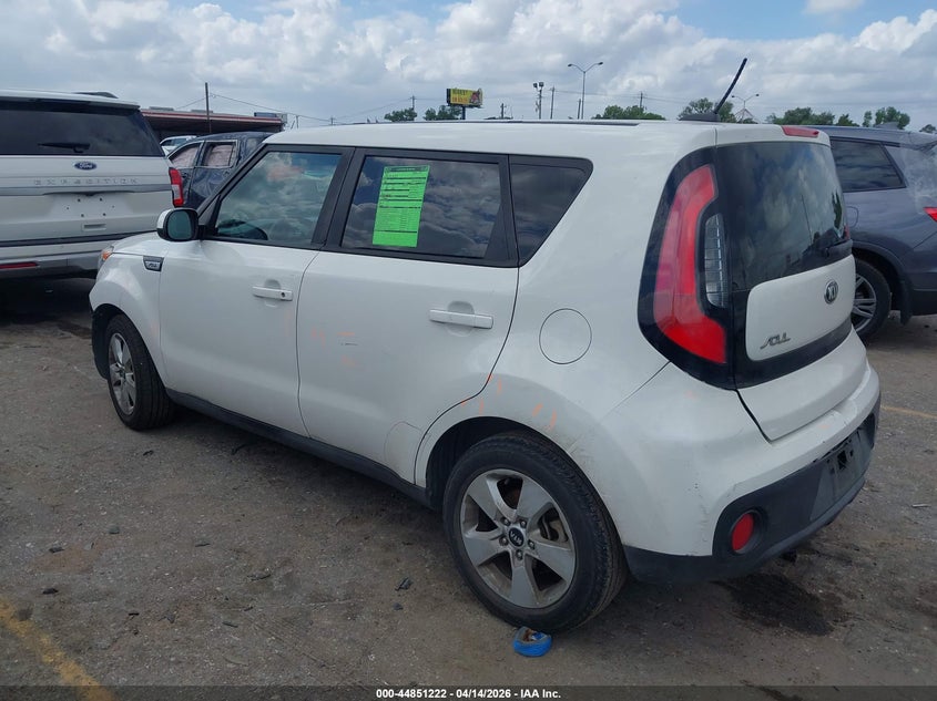 2017 Kia Soul VIN KNDJN2A2XH7437380 IAAI salvage auction — FRONT END, Original (Texas), sold $1,150 on 2026-07-29 (photo 3)