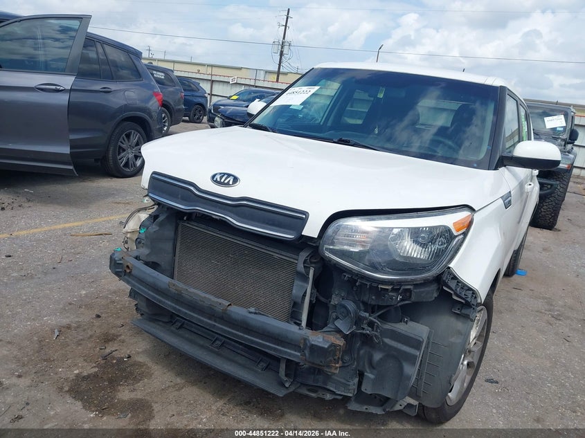 2017 Kia Soul VIN KNDJN2A2XH7437380 IAAI salvage auction — FRONT END, Original (Texas), sold $1,150 on 2026-07-29 (photo 6)
