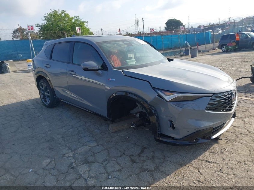 2025 Acura Adx VIN 3HDSA1H5XSM704183 IAAI salvage auction — LEFT SIDE, Salvage Title, sold $5,950 on 2026-07-08 (photo 1)