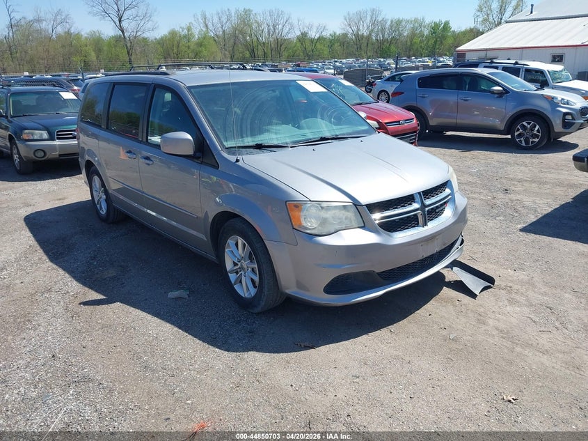2014 Dodge Caravan VIN 2C4RDGCG4ER142443 IAAI salvage auction — LEFT FRONT, Salvage (Iowa), sold $25 on 2026-07-18 (photo 1)