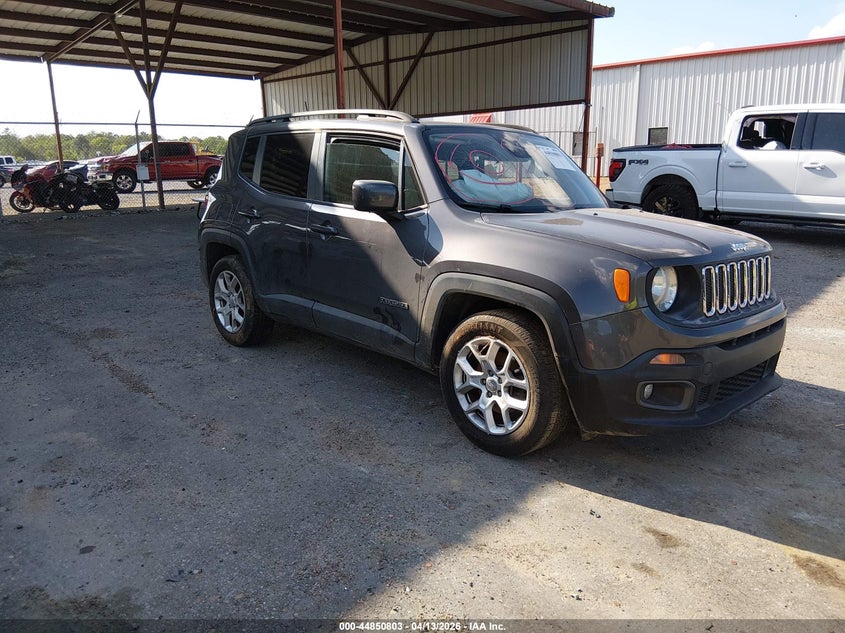 2018 Jeep Renegade VIN ZACCJABB1JPH57290 IAAI salvage auction — LEFT SIDE, Salvage Title, sold $950 on 2026-07-08 (photo 1)