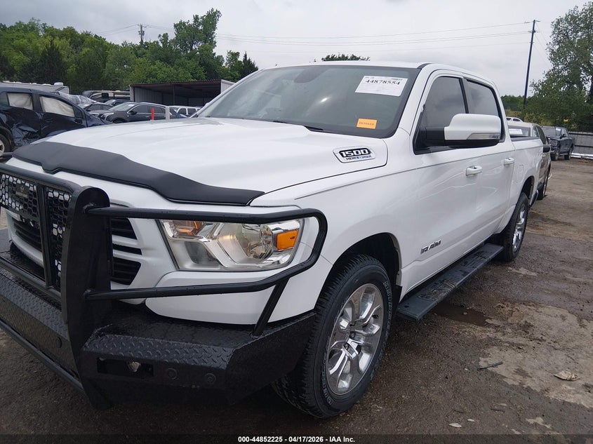 2021 Ram 1500 VIN 1C6SRFFT1MN637403 IAAI salvage auction — FRONT END, Salvage Title, sold $16,725 on 2026-08-01 (photo 2)