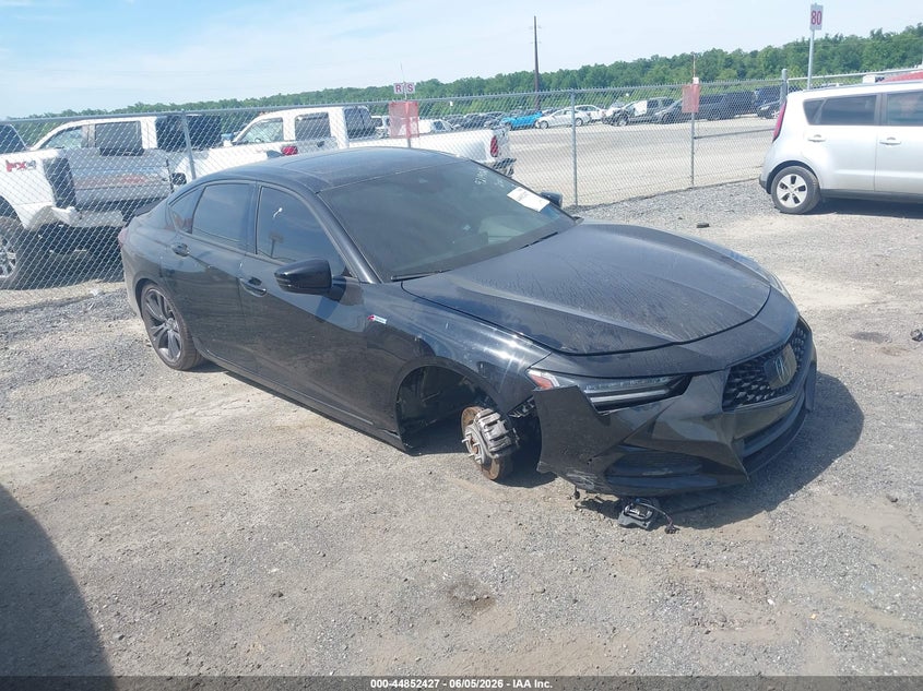 2021 Acura Tlx VIN 19UUB5F5XMA008328 IAAI salvage auction — RIGHT FRONT, Salvage - Less Than 75% (Maryland), sold $8,900 on 2026-07-25 (photo 1)