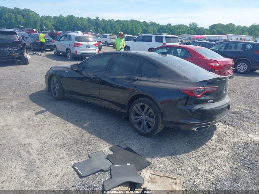 2021 Acura Tlx VIN 19UUB5F5XMA008328 IAAI salvage auction — RIGHT FRONT, Salvage - Less Than 75% (Maryland), sold $8,900 on 2026-07-25 (photo 3)