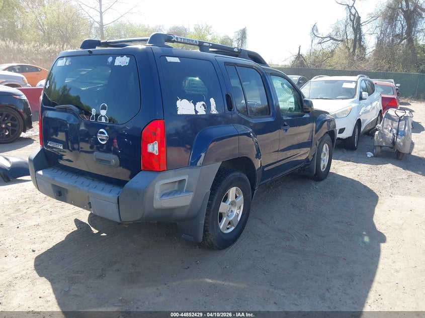 2006 Nissan Xterra VIN 5N1AN08U26C540062 IAAI salvage auction — FRONT END, Clear (Texas), sold $500 on 2026-07-09 (photo 4)