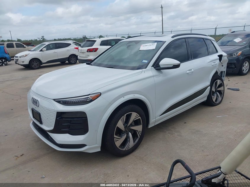 2025 Audi Q6 VIN WA124BGF8SA075846 IAAI salvage auction — LEFT SIDE, Original (Texas), sold $22,650 on 2026-07-09 (photo 2)