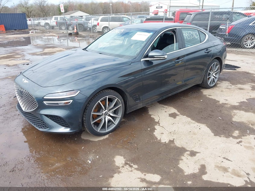 2023 Genesis G70 VIN KMTG34TA1PU125546 IAAI salvage auction — RIGHT SIDE, Salvage (Indiana), sold $5,050 on 2026-07-14 (photo 2)