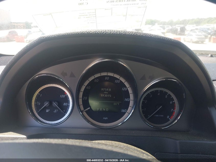 2010 Mercedes-benz C-klasse VIN WDDGF8BB1AF406612 IAAI salvage auction — FRONT END, Salvage (Georgia), sold $400 on 2026-08-05 (photo 7)