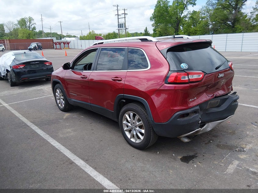 2017 Jeep Cherokee VIN 1C4PJMDB7HW520137 IAAI salvage auction — REAR END, Salvage (Tennessee), sold $2,400 on 2026-08-02 (photo 3)