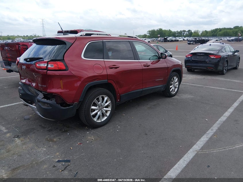 2017 Jeep Cherokee VIN 1C4PJMDB7HW520137 IAAI salvage auction — REAR END, Salvage (Tennessee), sold $2,400 on 2026-08-02 (photo 4)