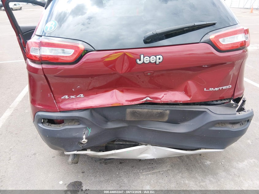 2017 Jeep Cherokee VIN 1C4PJMDB7HW520137 IAAI salvage auction — REAR END, Salvage (Tennessee), sold $2,400 on 2026-08-02 (photo 6)