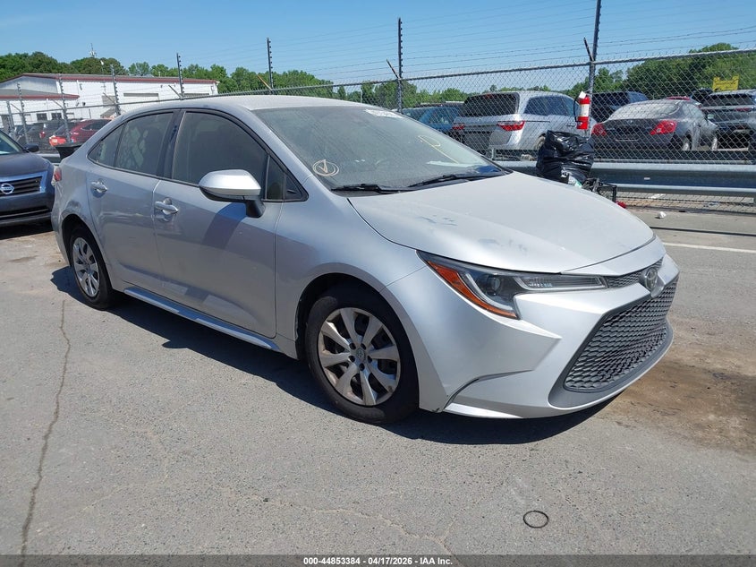 2020 Toyota Corolla VIN JTDEPRAE1LJ003777 IAAI salvage auction — FRONT & REAR, Salvage Title, sold $2,550 on 2026-07-09 (photo 1)