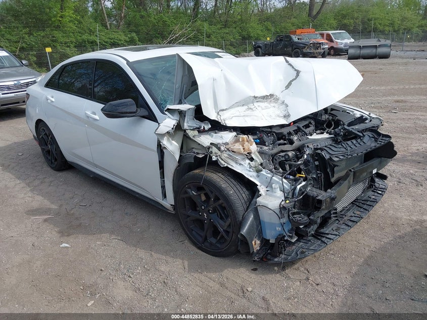 2025 Hyundai Elantra VIN KMHLR4DF0SU953078 IAAI salvage auction — FRONT END, Wait Title, sold $3,775 on 2026-07-15 (photo 1)