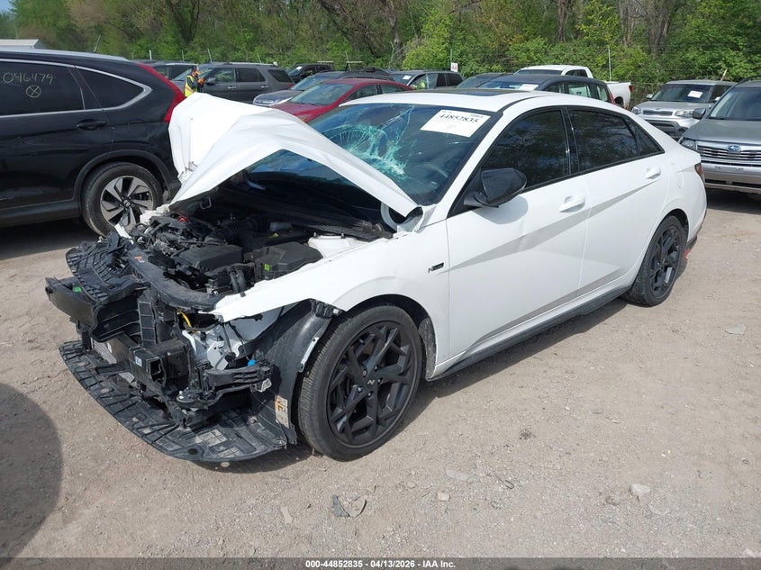 2025 Hyundai Elantra VIN KMHLR4DF0SU953078 IAAI salvage auction — FRONT END, Wait Title, sold $3,775 on 2026-07-15 (photo 2)