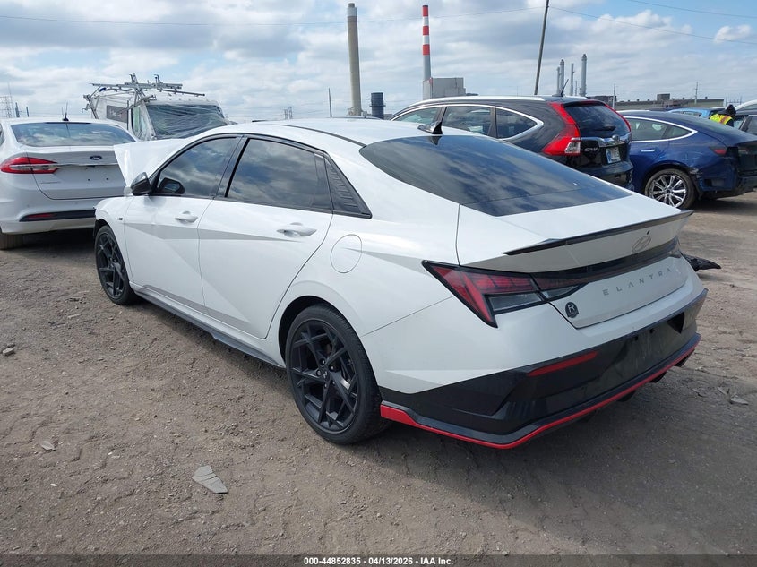 2025 Hyundai Elantra VIN KMHLR4DF0SU953078 IAAI salvage auction — FRONT END, Wait Title, sold $3,775 on 2026-07-15 (photo 3)