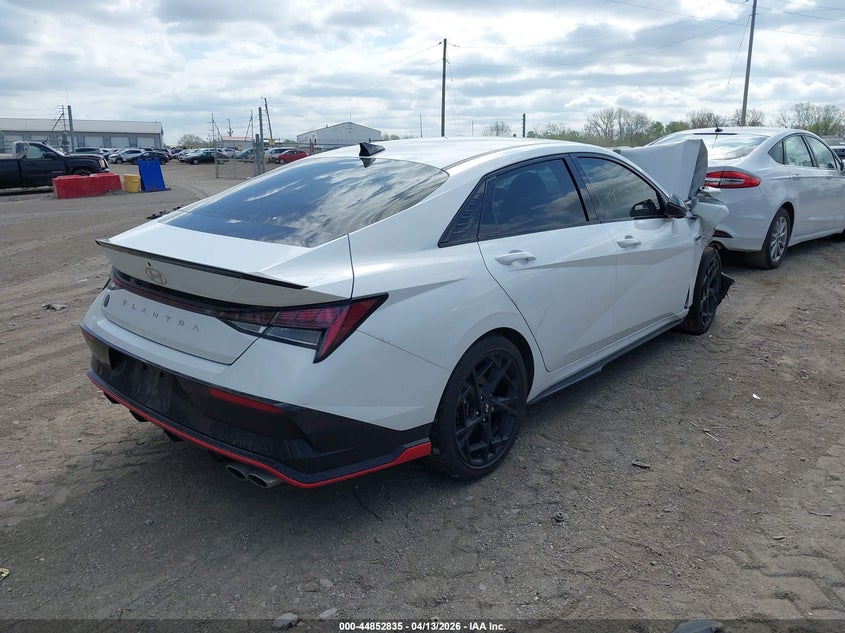 2025 Hyundai Elantra VIN KMHLR4DF0SU953078 IAAI salvage auction — FRONT END, Wait Title, sold $3,775 on 2026-07-15 (photo 4)