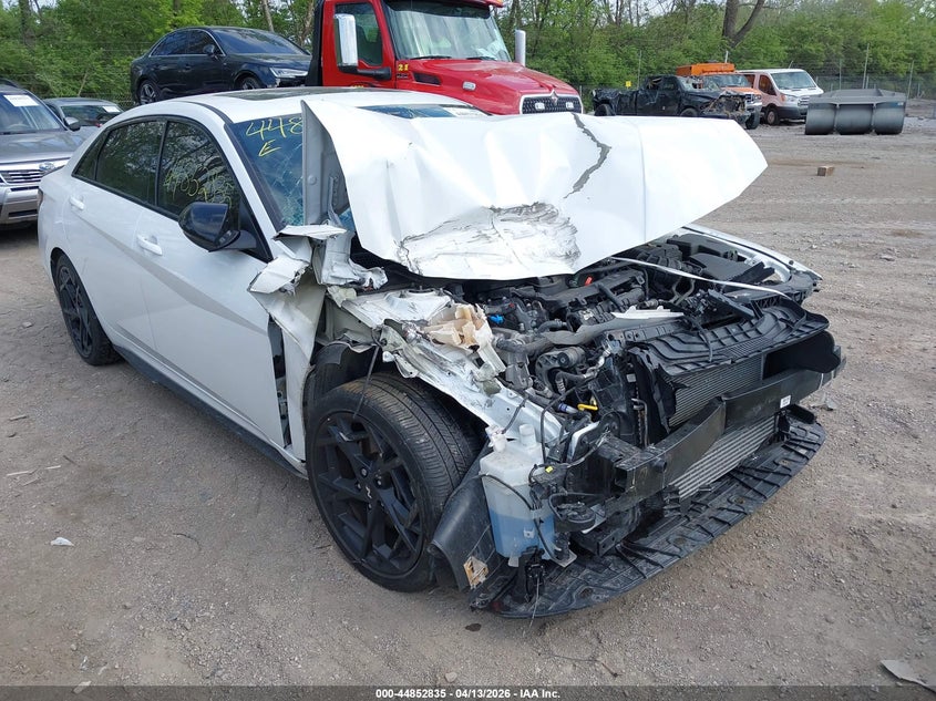 2025 Hyundai Elantra VIN KMHLR4DF0SU953078 IAAI salvage auction — FRONT END, Wait Title, sold $3,775 on 2026-07-15 (photo 6)