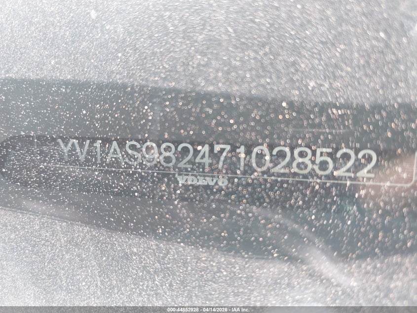 2007 Volvo S80 VIN YV1AS982471028522 IAAI salvage auction — FRONT END, Clear (Oklahoma), sold $100 on 2026-07-29 (photo 9)