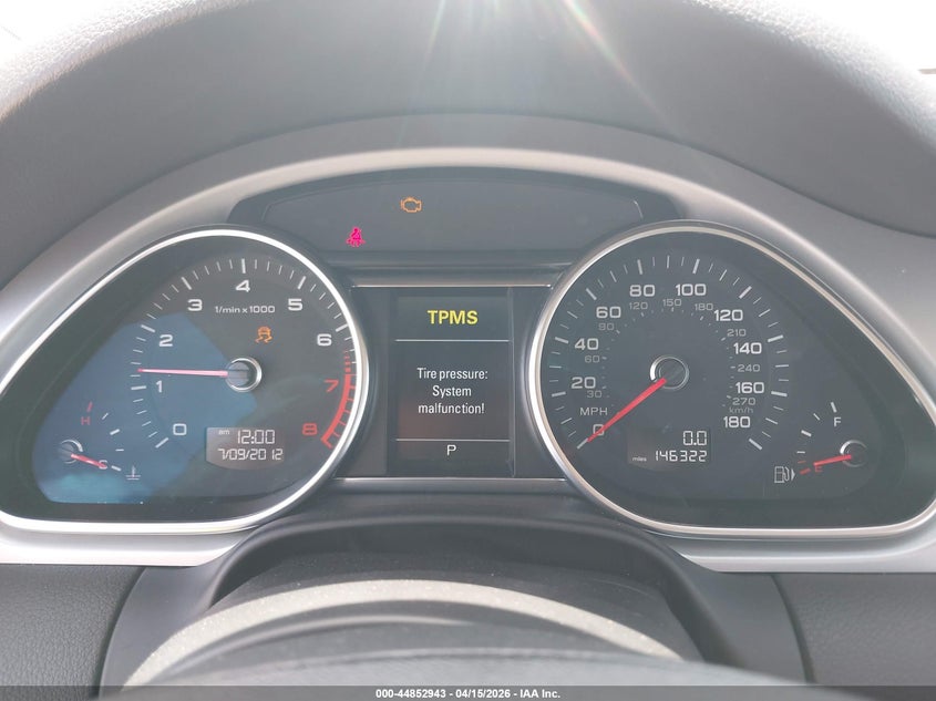 2014 Audi Q7 VIN WA1LGAFE4ED005990 IAAI salvage auction — FRONT END, Wait Title, sold $1,900 on 2026-07-07 (photo 7)