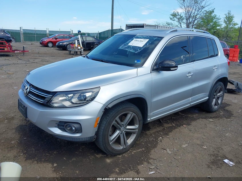 2017 Volkswagen Tiguan VIN WVGUV7AX5HW506693 IAAI salvage auction — FRONT END, Clear (Virginia), sold $1,850 on 2026-07-27 (photo 2)
