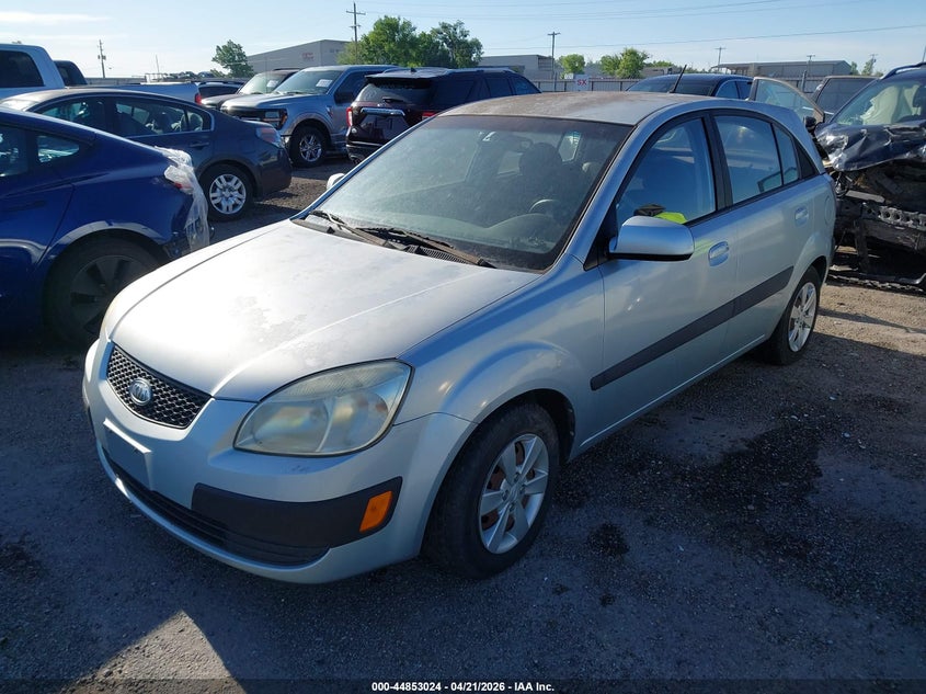 2008 Kia Rio VIN KNADE163786309934 IAAI salvage auction — NORMAL WEAR, Clear (Oklahoma), sold $400 on 2026-07-07 (photo 2)