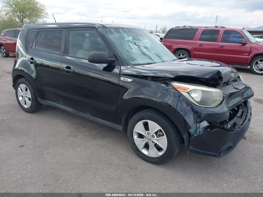2016 Kia Soul VIN KNDJN2A20G7322799 IAAI salvage auction — FRONT & REAR, Salvage (Arizona), sold $750 on 2026-07-23 (photo 1)